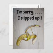 Briefkaart van de bananenhuid (Voorkant / Achterkant)