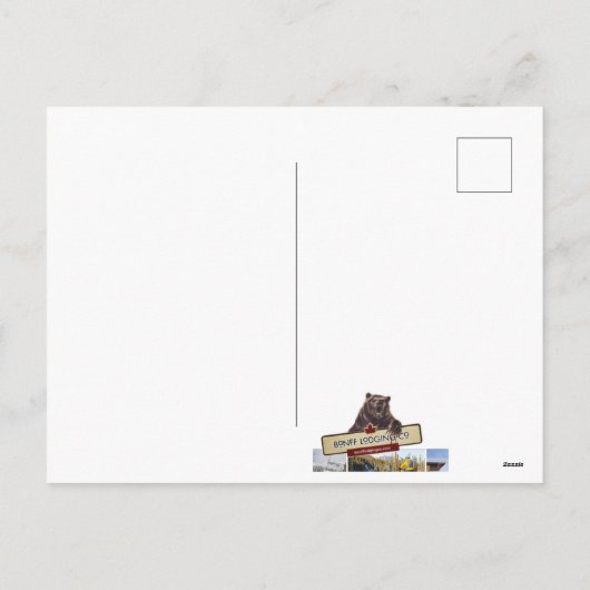 Briefkaart van de Banff Lodging (Achterkant)