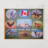Briefkaart van de Banff Lodging (Voorkant)