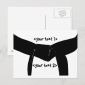 Briefkaart van de basisgordel voor raceborden (Voorkant / Achterkant)