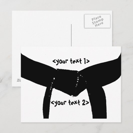 Briefkaart van de basisgordel voor raceborden (Voorkant / Achterkant)