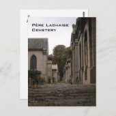 Briefkaart van de begraafplaats Père Lachaise (Voorkant / Achterkant)