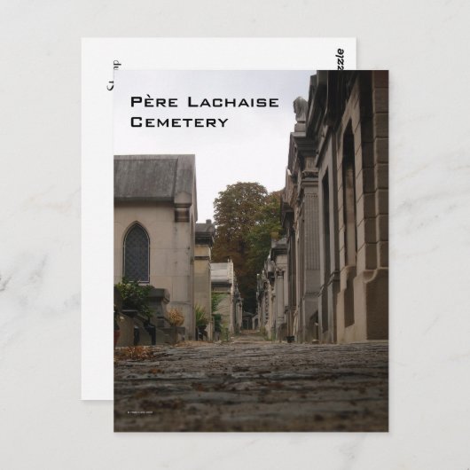Briefkaart van de begraafplaats Père Lachaise (Voorkant / Achterkant)