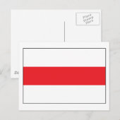 Briefkaart van de Belarussische vlag (1991) (Voorkant / Achterkant)