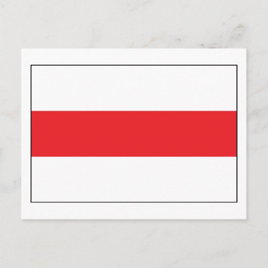 Briefkaart van de Belarussische vlag (1991) (Voorkant)