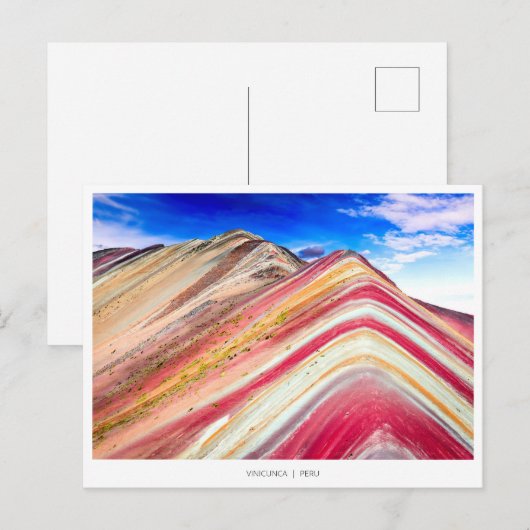 Briefkaart van de Berg Peru Holiday (Voorkant / Achterkant)