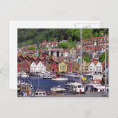 Briefkaart van de bergachtige Marina (Voorkant / Achterkant)