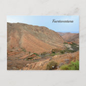 Briefkaart van de bergen van Fuerteventura (Voorkant)
