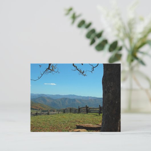 Briefkaart van de bergplaats (Staand voorkant)