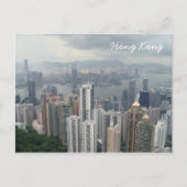 Briefkaart van de bergtop van Hong Kong (Voorkant)