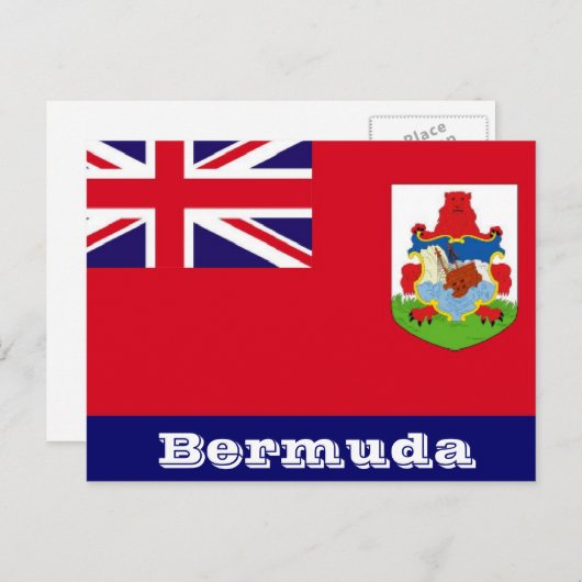 Briefkaart van de Bermudavlag (Voorkant / Achterkant)