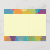 Briefkaart van de Birthday Greeting Colorful Bubbl (Achterkant)