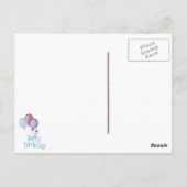 Briefkaart van de Birthday-prijsopgave voor aughte (Achterkant)