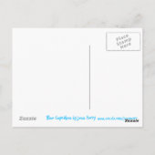 Briefkaart van de blauwe koekjesminnaar (Achterkant)