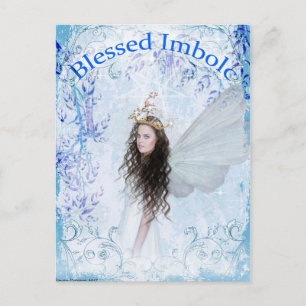 Briefkaart van de "Blessed Imbolc Faerie"