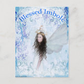 Briefkaart van de "Blessed Imbolc Faerie" (Voorkant)