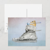 Briefkaart van de bloedstolling (Voorkant / Achterkant)