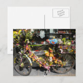 briefkaart van de bloemfiets (Voorkant / Achterkant)