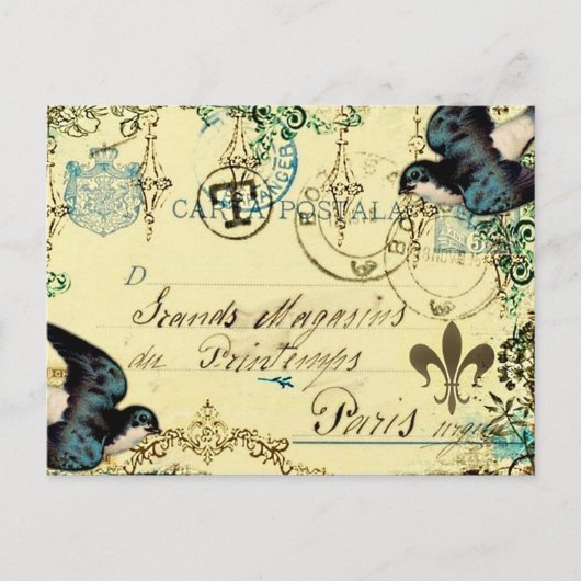  Briefkaart van de Bluebird (Voorkant)