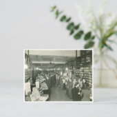 Briefkaart van de Boekwinkel van het Binnenlands (Staand voorkant)