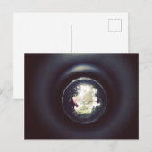 Briefkaart van de boom — door het gat van het deur (Voorkant / Achterkant)