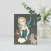 Briefkaart van de bosboomgaard Night-Fairy jackalo (Staand voorkant)