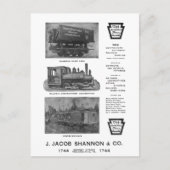 Briefkaart van de bouwondernemer van Baldwin Locom (Voorkant)