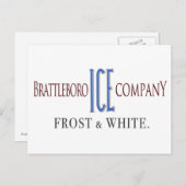 Briefkaart van de Brattleboro Ice Company (Voorkant / Achterkant)