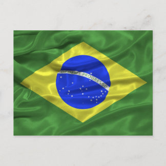 Briefkaart van de Braziliaanse vlag