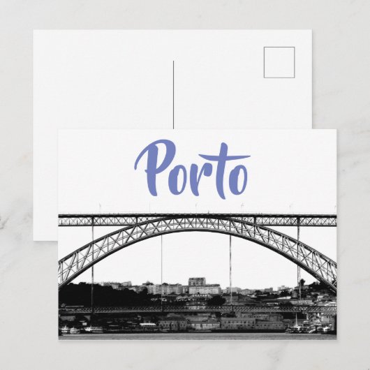 Briefkaart van de brug over Porto (Voorkant / Achterkant)
