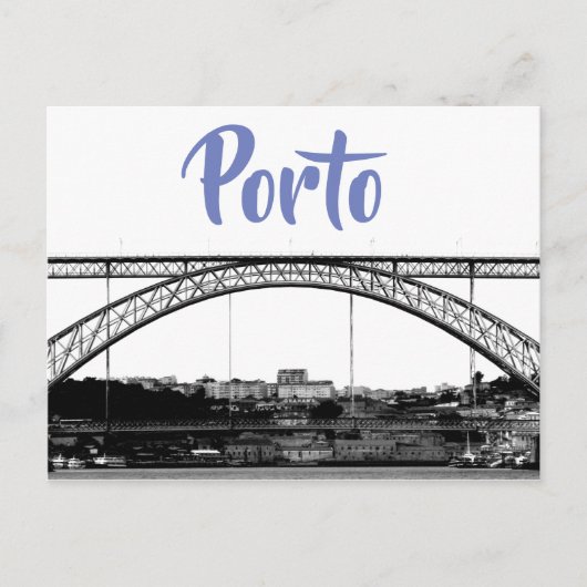 Briefkaart van de brug over Porto (Voorkant)