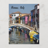 Briefkaart van de Brug van Burano (Voorkant)
