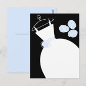 Briefkaart van de bruine pastel (Voorkant / Achterkant)