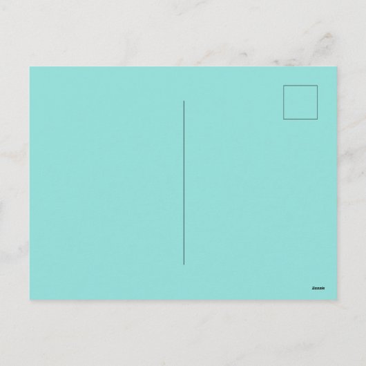 Briefkaart van de buffalo-wergrender Snowflake (Achterkant)