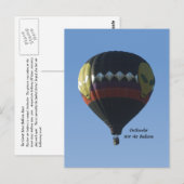 Briefkaart van de buitenlucht van de luchtballon (Voorkant / Achterkant)