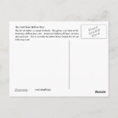 Briefkaart van de buitenlucht van de luchtballon (Achterkant)