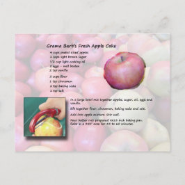 Briefkaart van de Cake van Apple van GramaBarb het