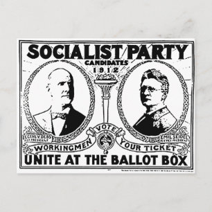Briefkaart van de Campaign Poster van Eugene Debs