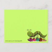 Briefkaart van de Catty Caterpipe (Achterkant)