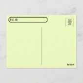 Briefkaart van de Cheetah Cub-postkruising (Achterkant)