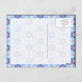 Briefkaart van de Clockwork van Serpienski (Achterkant)