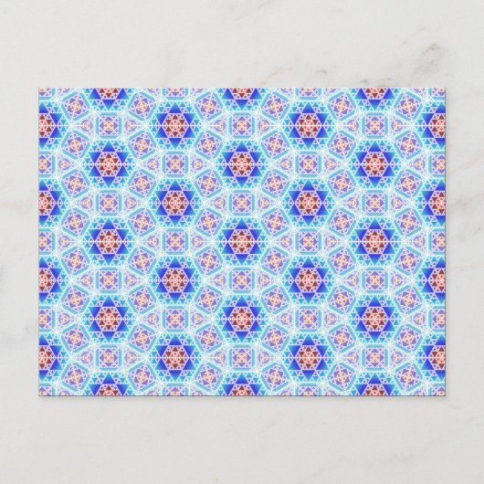 Briefkaart van de Clockwork van Serpienski (Voorkant)