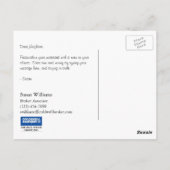 Briefkaart van de Coldwell Banker: NET VERKOCHT (Achterkant)