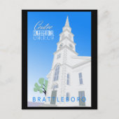 Briefkaart van de congregationele kerk (Voorkant)