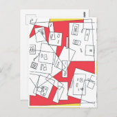 Briefkaart van de Cubaanse wereld (Voorkant / Achterkant)