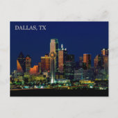 Briefkaart van de Dallas, Texas skyline (Voorkant)