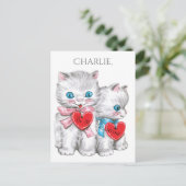 Briefkaart van de de douanenaam van vintage (Staand voorkant)