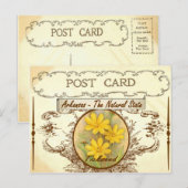 Briefkaart van de deelstaat Arkansas (Voorkant / Achterkant)