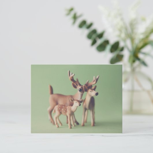 Briefkaart van de Deer Family (Staand voorkant)