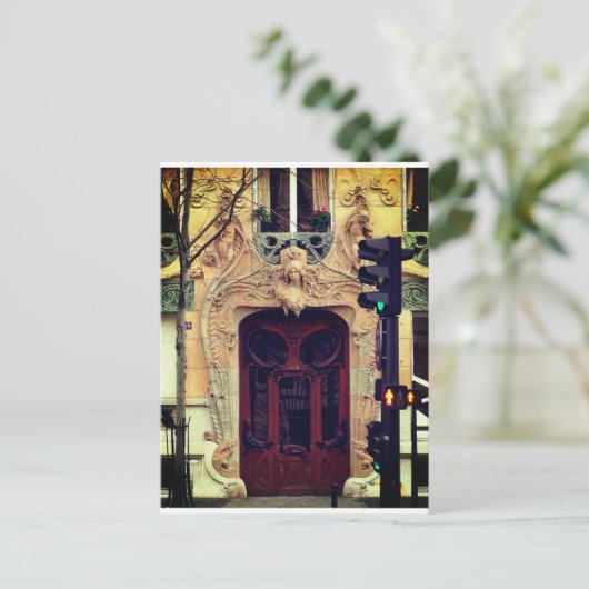 Briefkaart van de deur van Parijs (Staand voorkant)